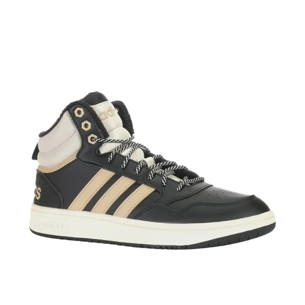 - Adidas Mens Hoops 3.0 mid black/beige/wonder white - (IG7927) - OPS - R2L13