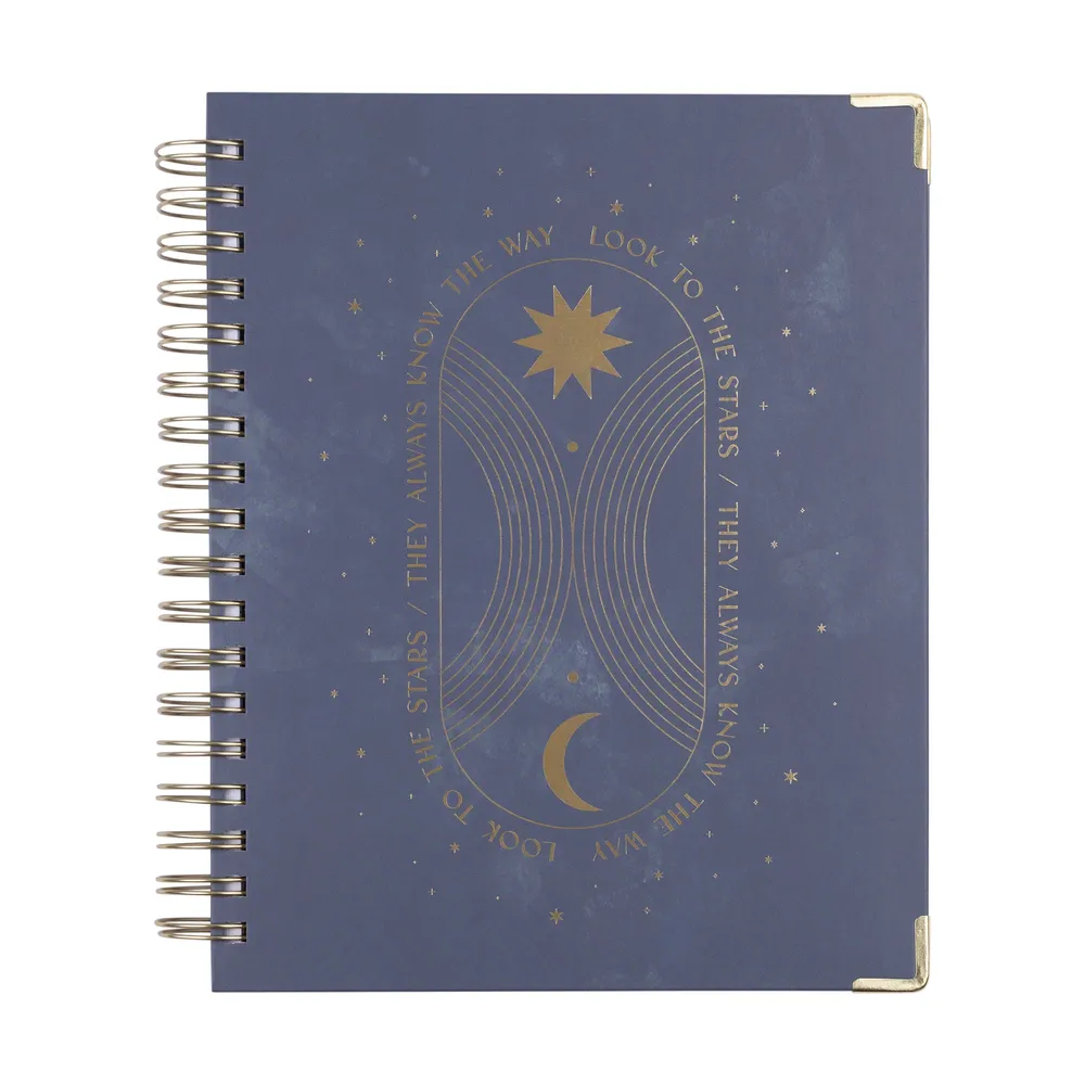 2024 Sophisticated Stargazer Twin Loop Happy Planner - Classic Horizontal Layout - 18 Months