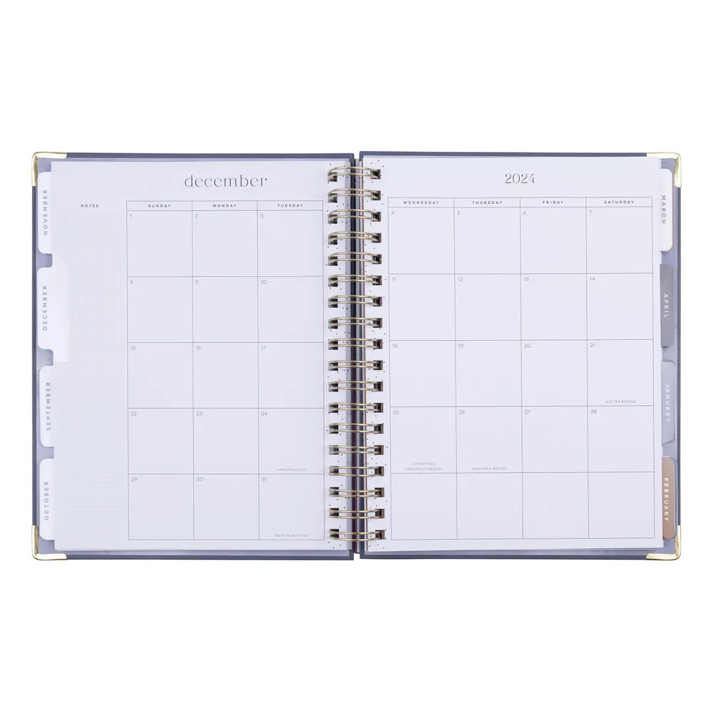 2024 Sophisticated Stargazer Twin Loop Happy Planner - Classic Horizontal Layout - 18 Months