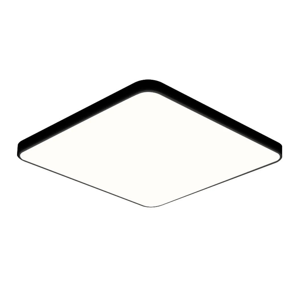 3-Colour Ultra-Thin 5cm Led Ceiling Light Modern Surface Mount 36W Black