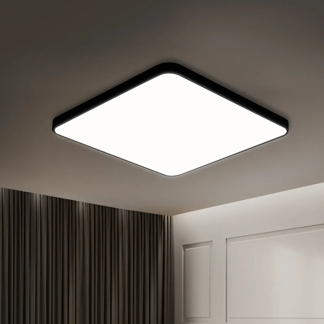 3-Colour Ultra-Thin 5cm Led Ceiling Light Modern Surface Mount 36W Black