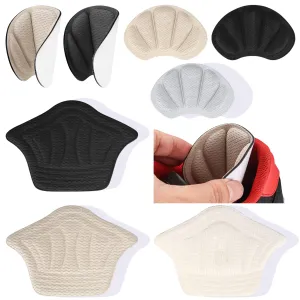 6 Pairs Heel Cushion Inserts Pads, Self-Adhesive Heel Grips Anti Blister Shoe Liners, Anti-Slip Shoe Pads Heel Protectors for Men and Women (Black & Beige&Grey)