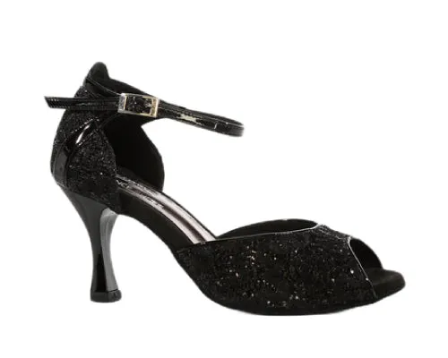 721 / 706 Tanzschuhe in Schwarz Glitter