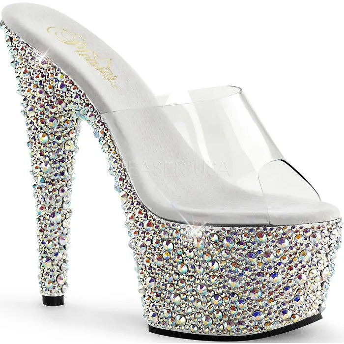 7" Stiletto Rhinestone Platform (BEJEWELED-701MS)