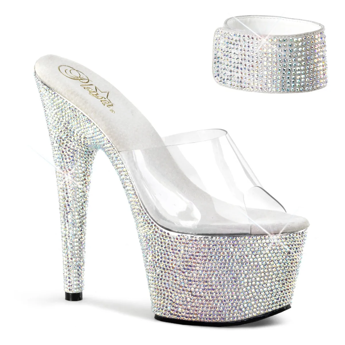 7" Stiletto Rhinestone Platform (BEJEWELED-712RS)