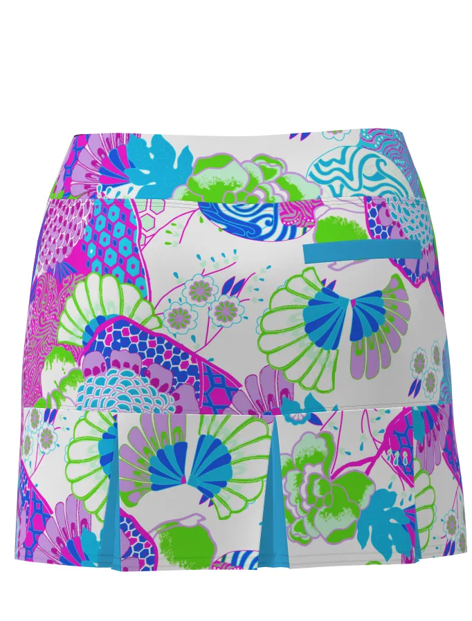 AB SPORT Women's Japanese Garden Print TENNIS SKIRT BSKT05-JPGW2