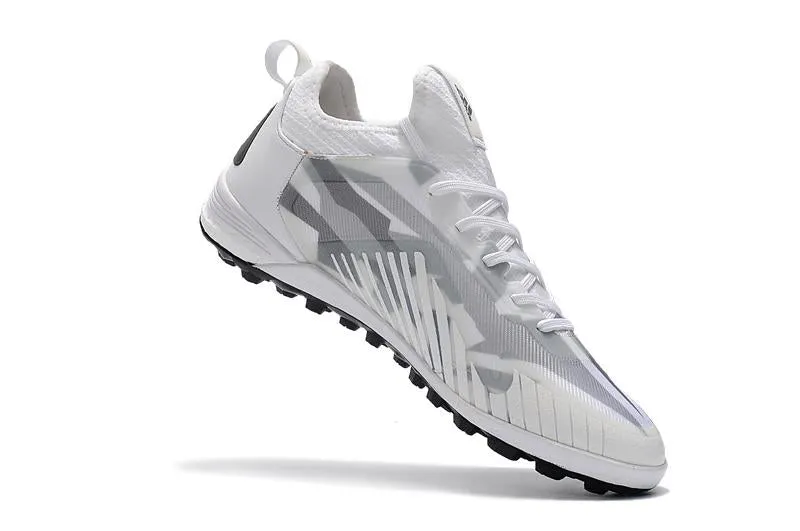 Adidas ACE TF Grass Spike Football Shoes White/Gray