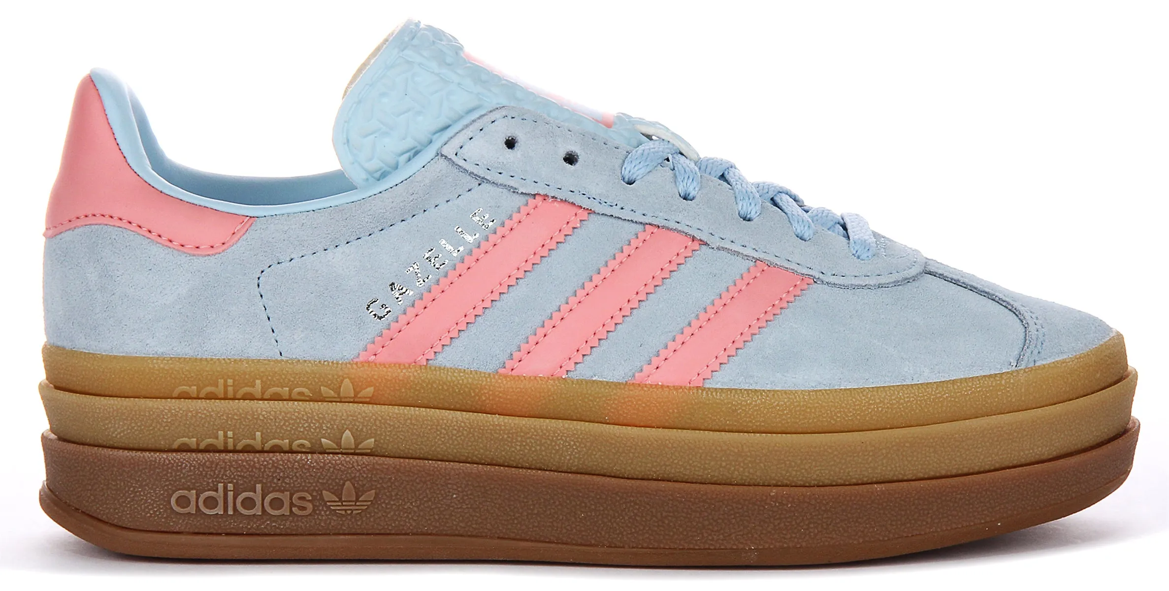 Adidas Gazelle Bold J In Blue Pink For Youth