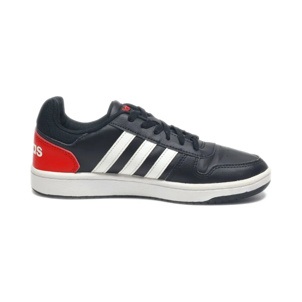 Adidas Hoops 2 Low-Top Sneakers Leather Black Colour For Women