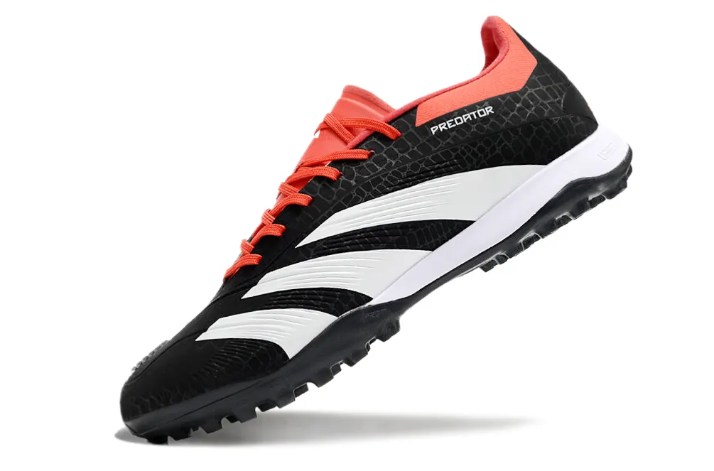 Adidas Predator 24 Elite Indoor Shoes - Jet Black | Currant Red | White - FREE SHIPPING WORLDWIDE