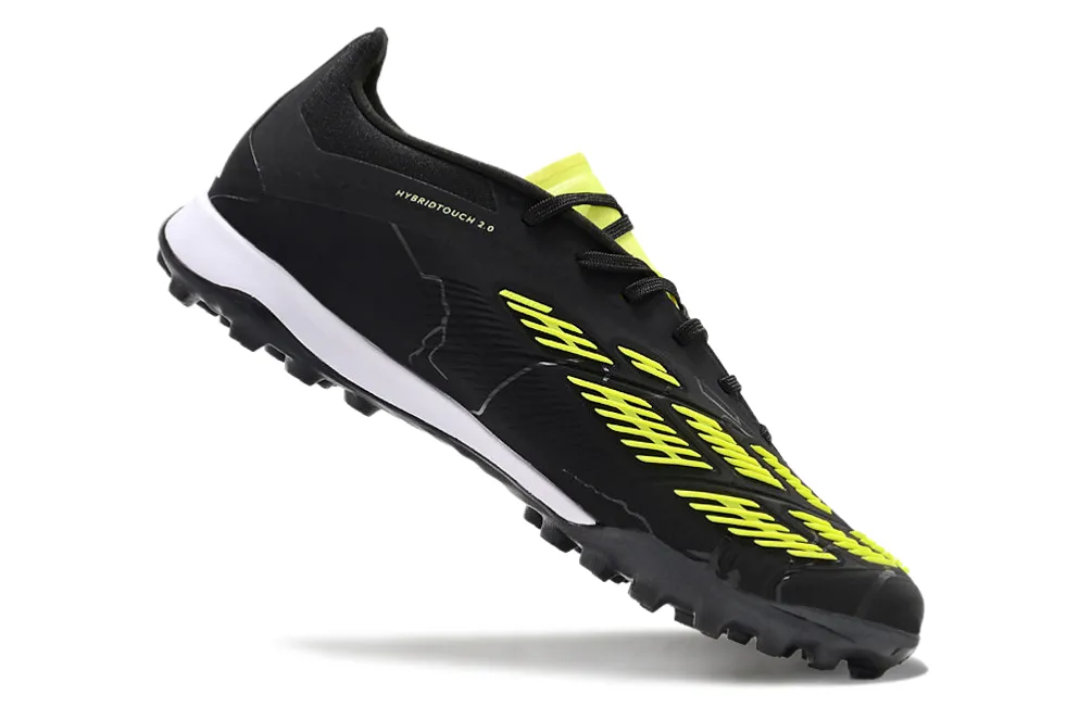 Adidas Predator 24 Elite Indoor Shoes - Spider Black | Chartreuse Green | White - FREE SHIPPING WORLDWIDE