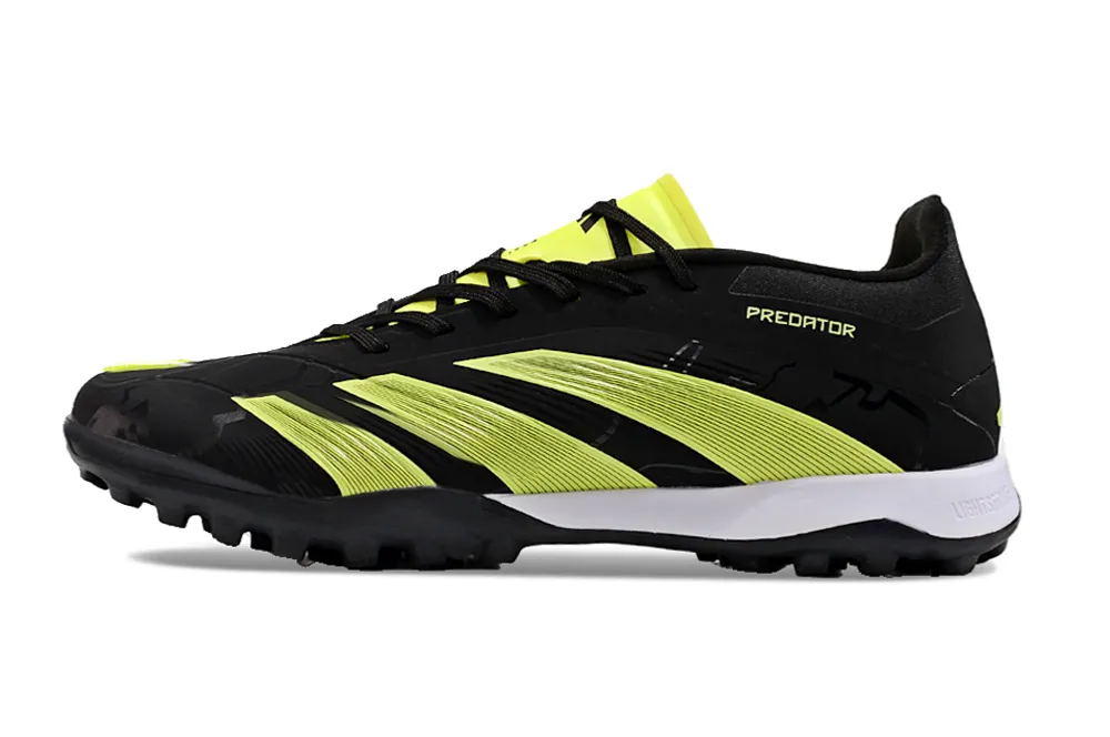 Adidas Predator 24 Elite Indoor Shoes - Spider Black | Chartreuse Green | White - FREE SHIPPING WORLDWIDE