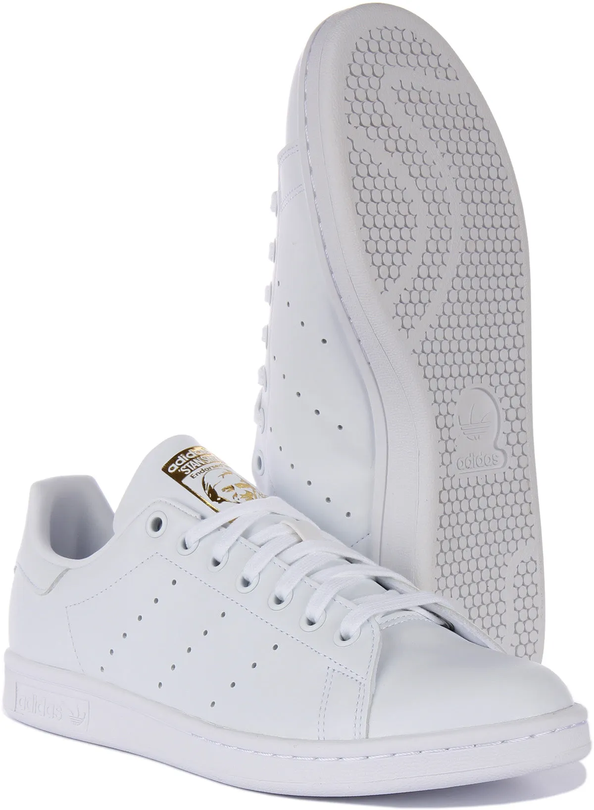 Adidas Stan Smith In White Gold