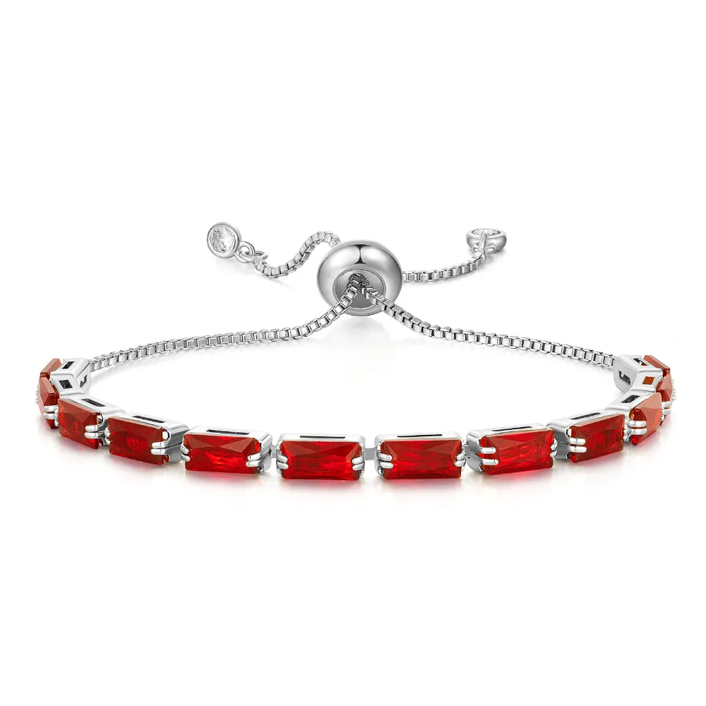 Adjustable Slider Tennis Bracelets for Women