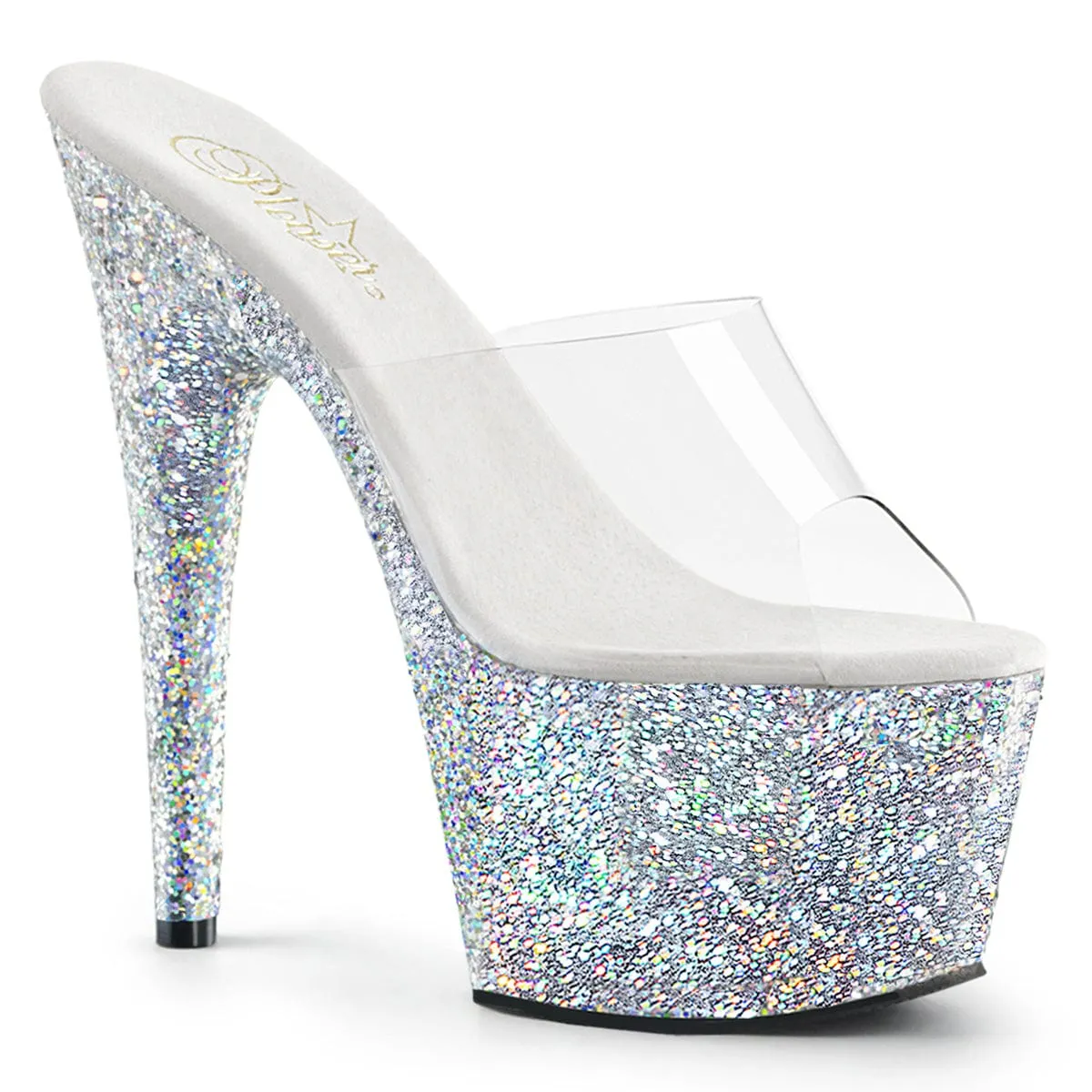 ADORE-701LG Clear/Silver Multi Glitter