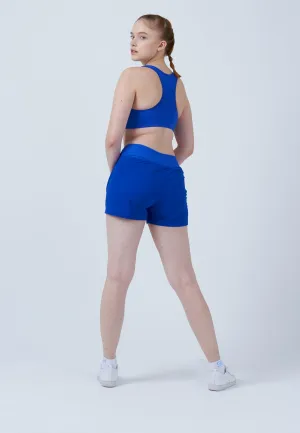 Advantage Tennis Shorts with ball belt, cobalt blue