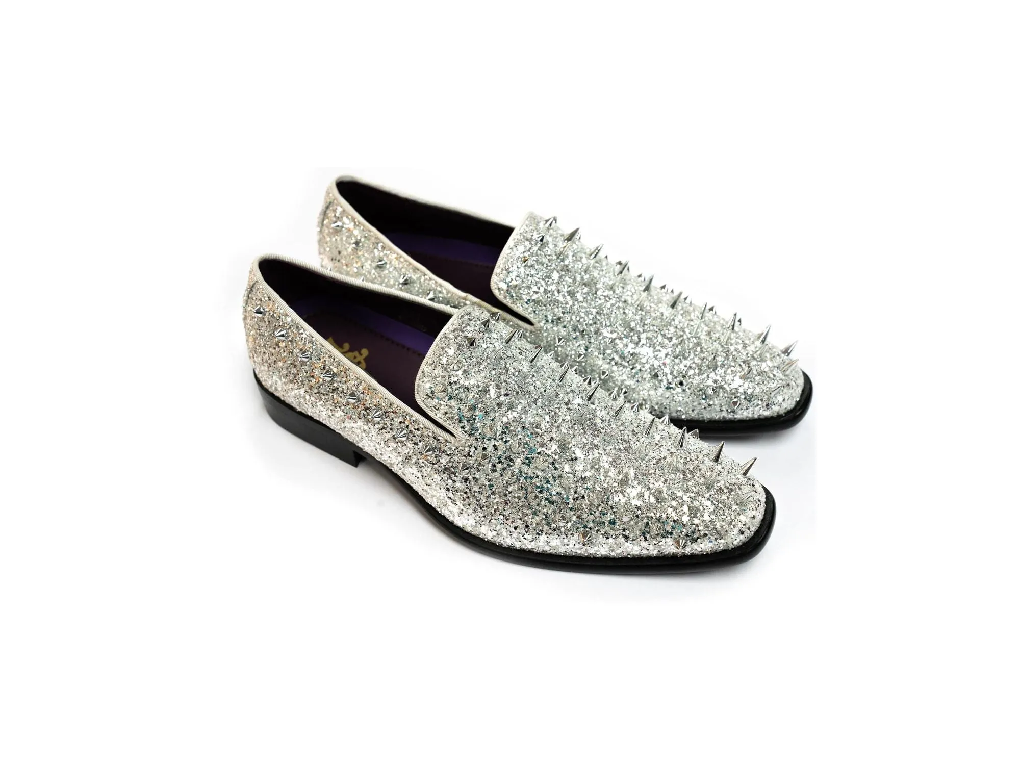 After Midnight Formal Satin Bit Loafer in Silver