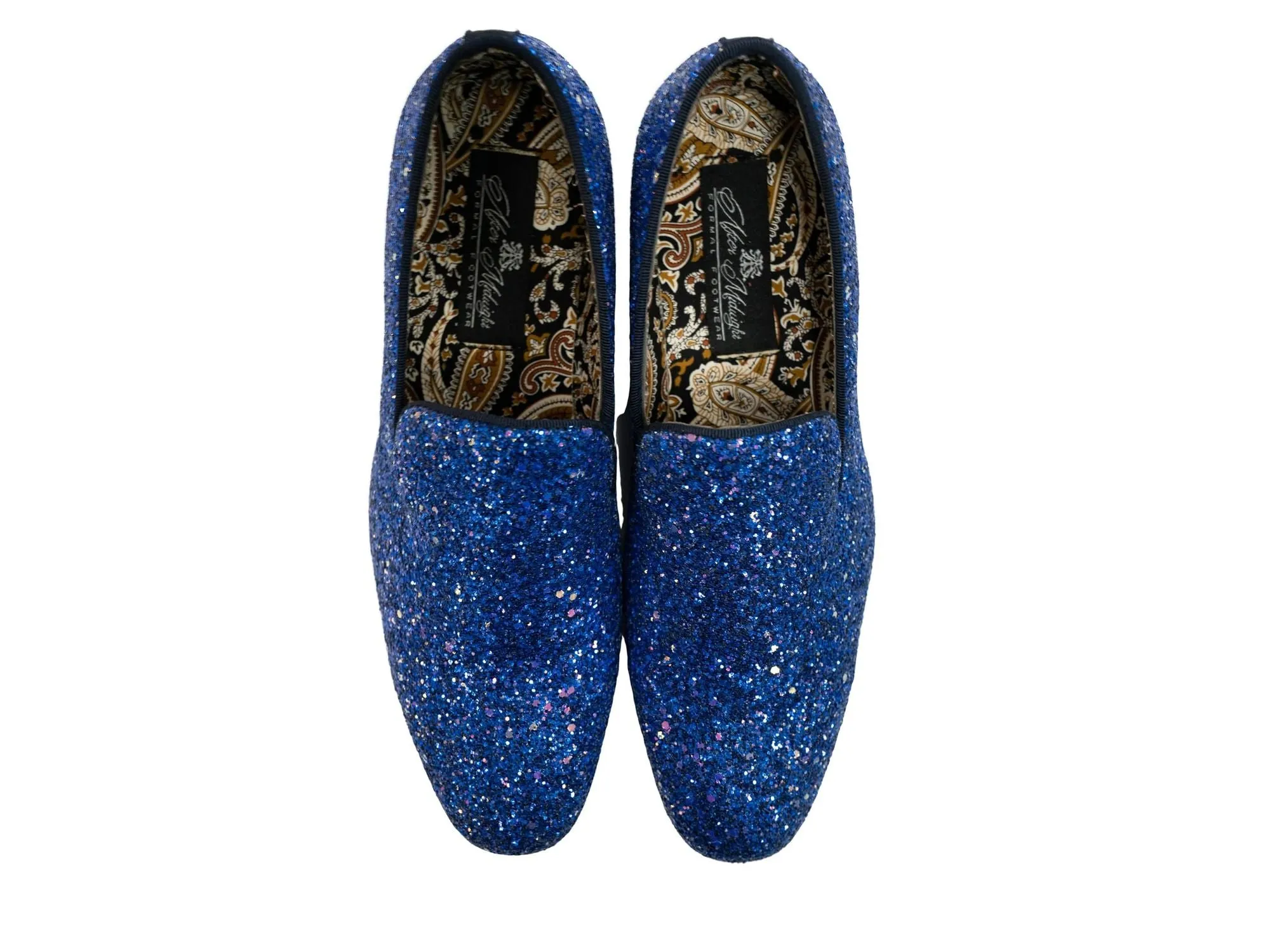 After Midnight Glitter Formal Loafer in Royal Blue