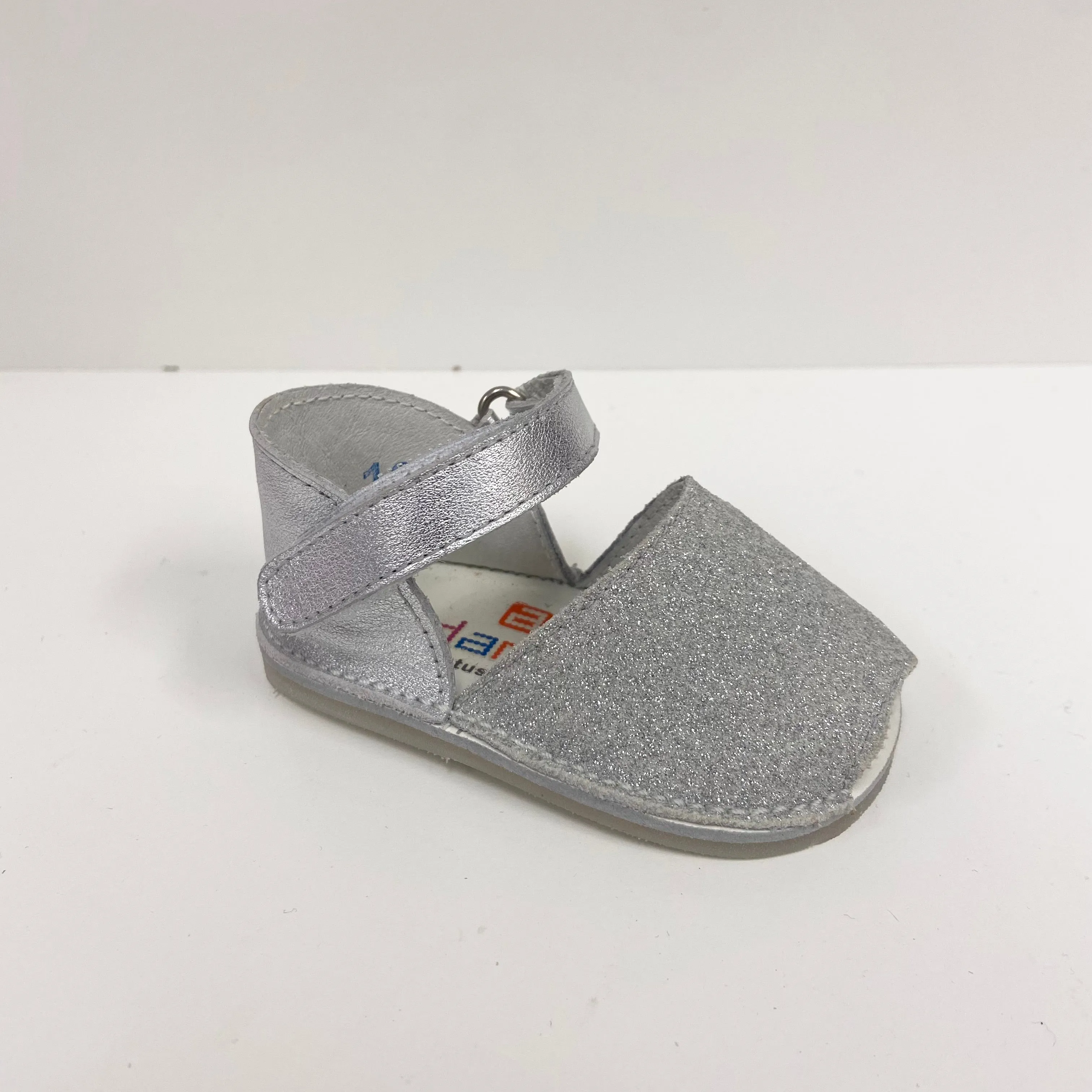 Andanines Girls Silver Glitter Soft Sole Sandals