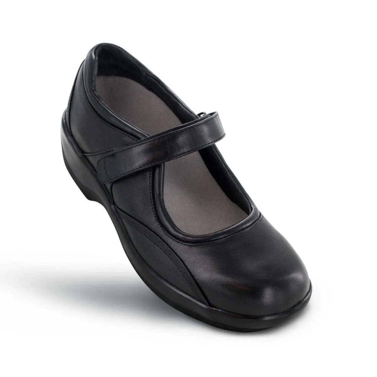 Apex B6000w Amb Biomechanical Mary Jane Women's Casual Shoe In Black.