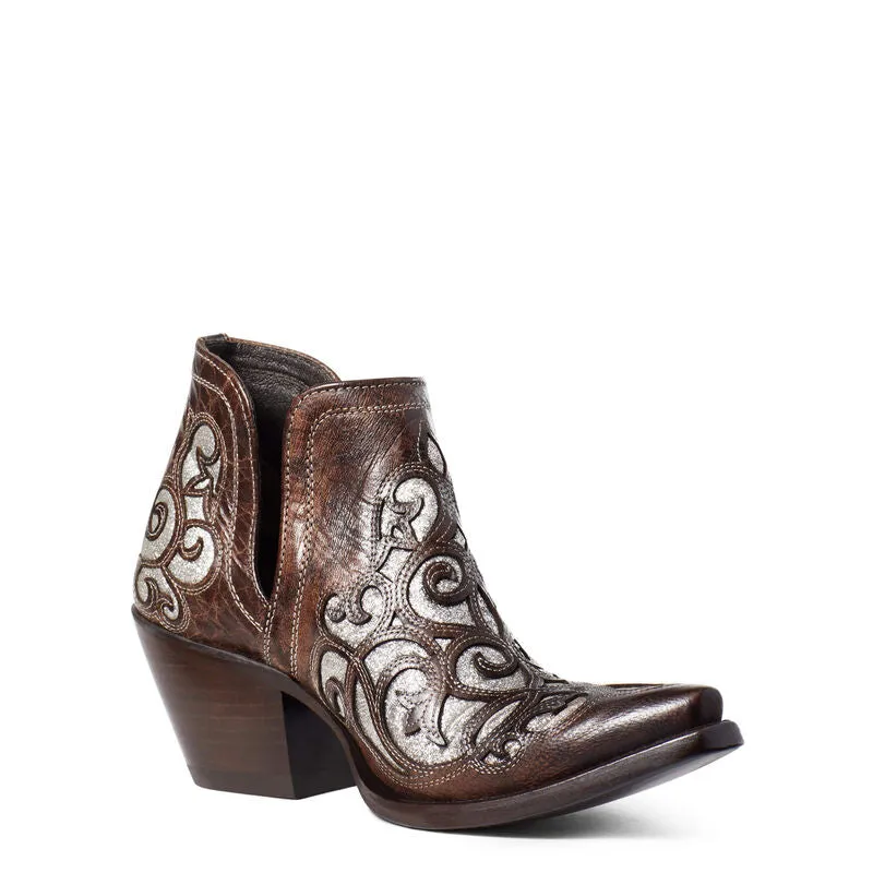 Ariat Dixon Glitter Crackled Taupe Western Boot