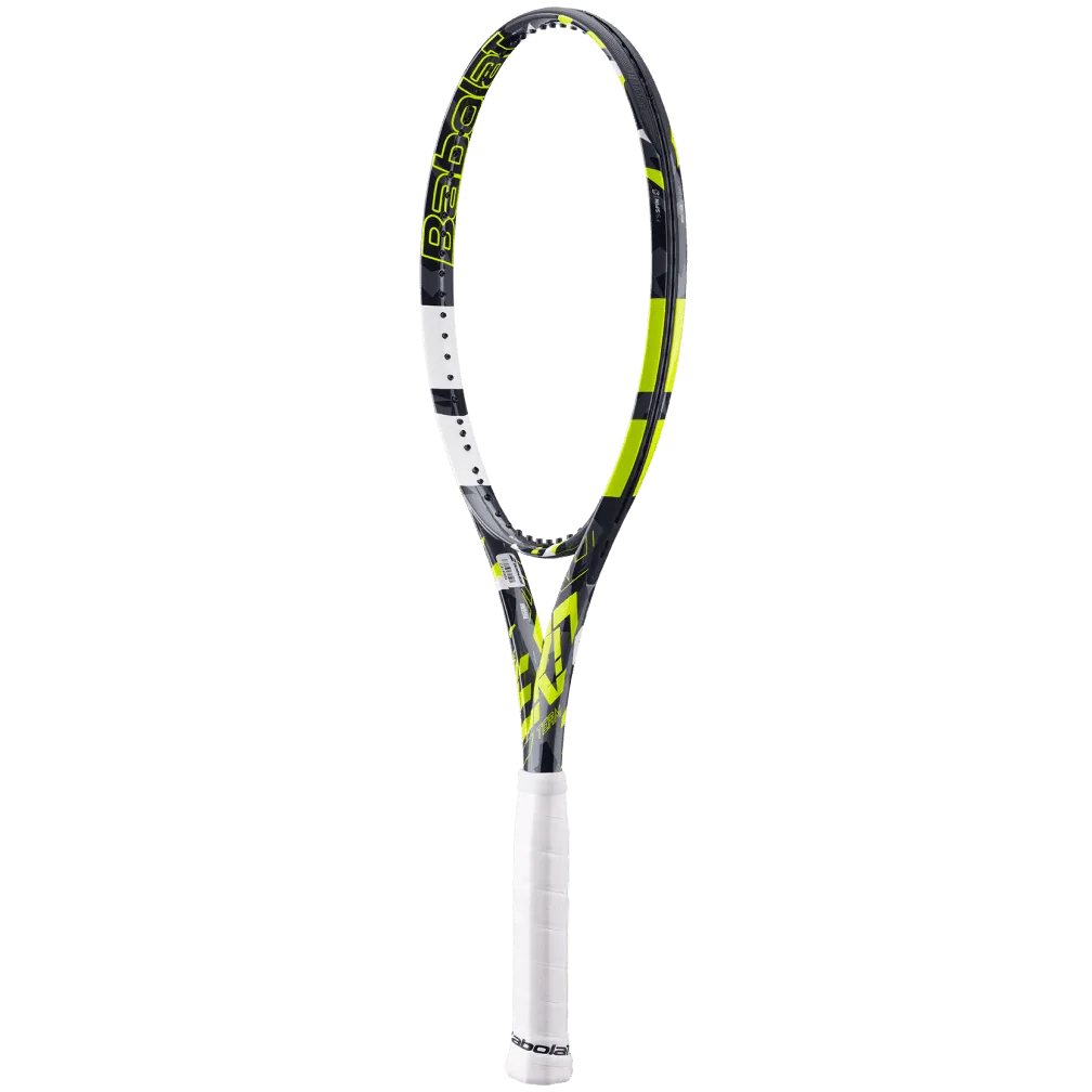 Babolat Pure Aero Alacraz Lite OR Team White Yellow GRAPHITE Unstrung No Cover Tennis Racket