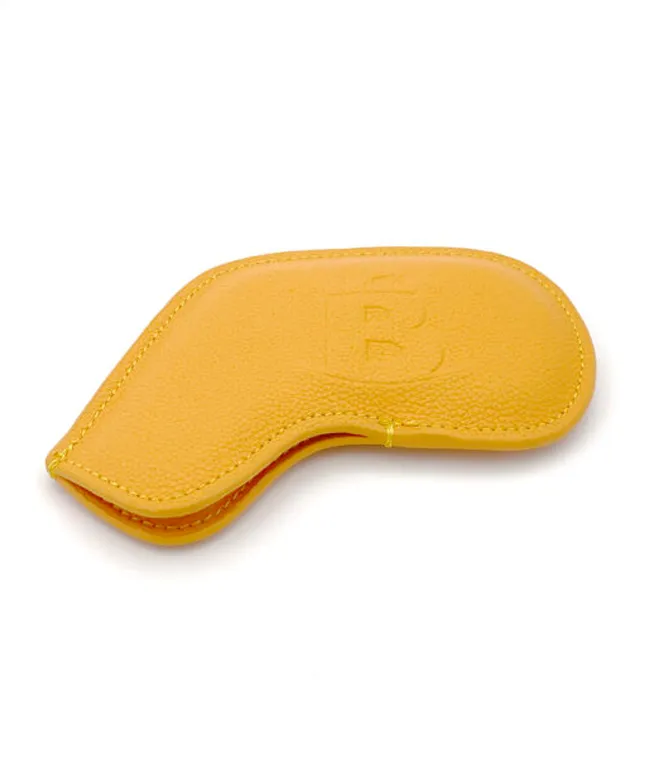 Baron Signature Iron Headcover made by Finest Calf Leather - Yellow