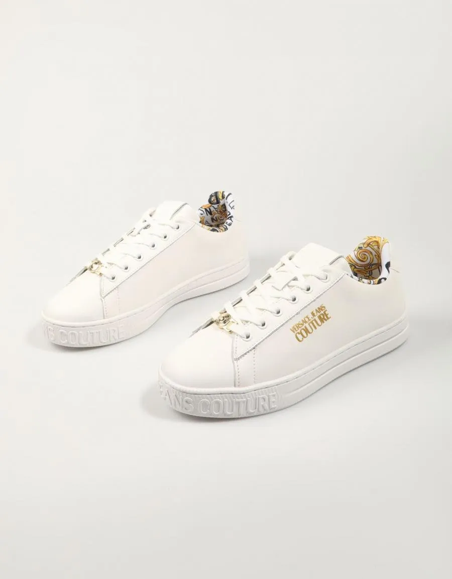  baskets VERSACE Fondo Court 88 Dis. Skl Shoes en Blanc 84781