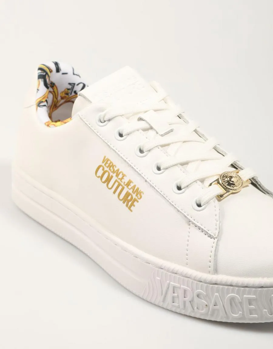  baskets VERSACE Fondo Court 88 Dis. Skl Shoes en Blanc 84781