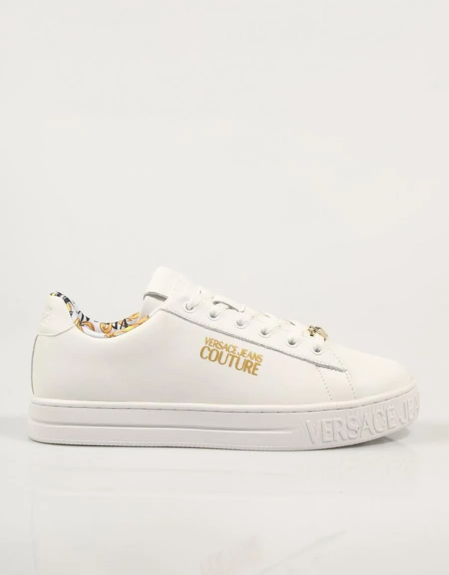  baskets VERSACE Fondo Court 88 Dis. Skl Shoes en Blanc 84781