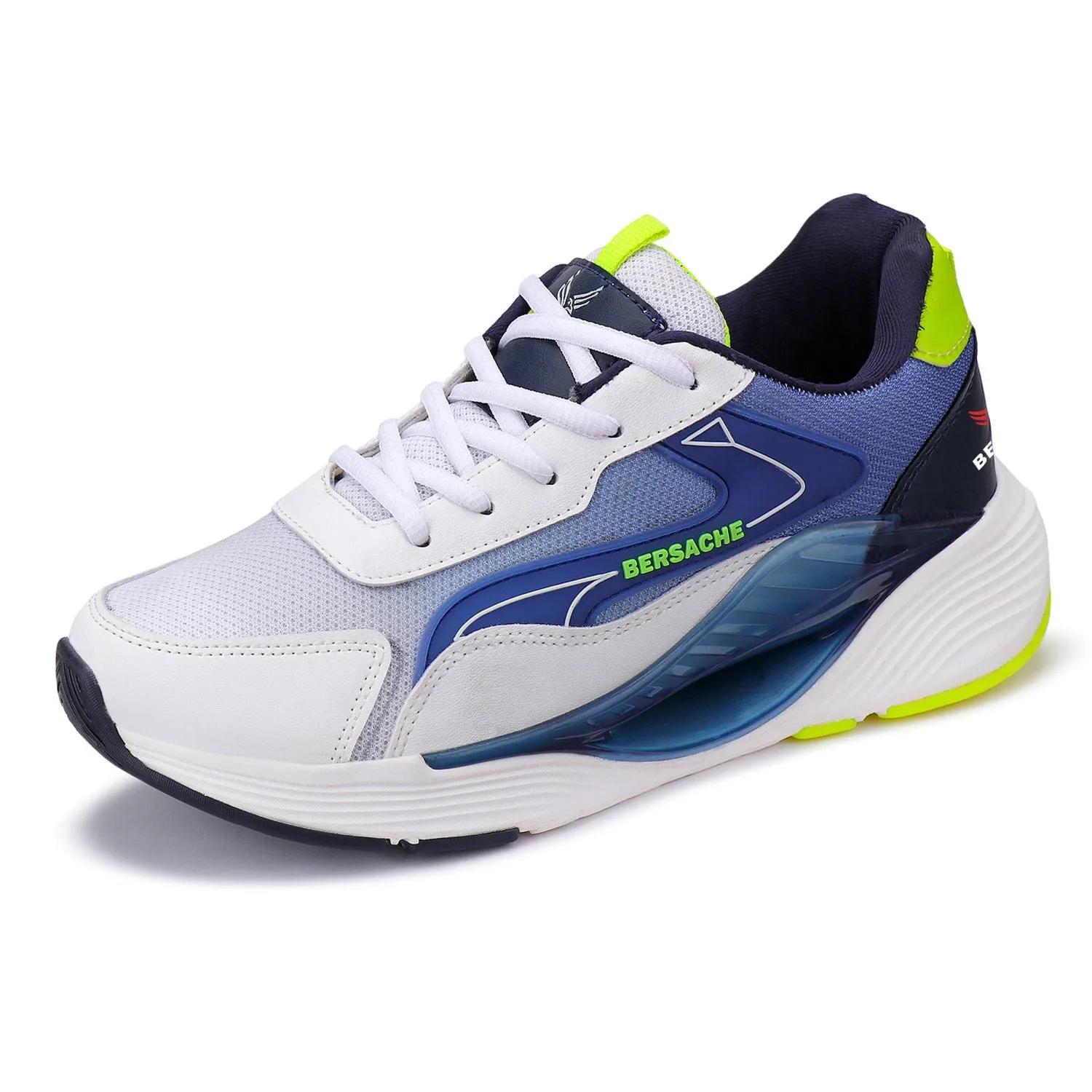 Bersache Lightweight Sports Running Shoes For Men Blue-9071