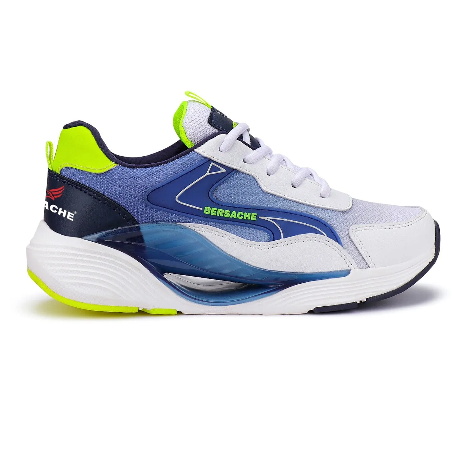 Bersache Lightweight Sports Running Shoes For Men Blue-9071