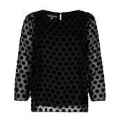 Black Devoree Spot Print Blouse