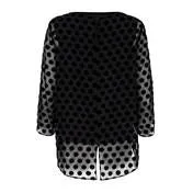 Black Devoree Spot Print Blouse