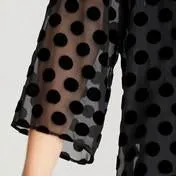 Black Devoree Spot Print Blouse