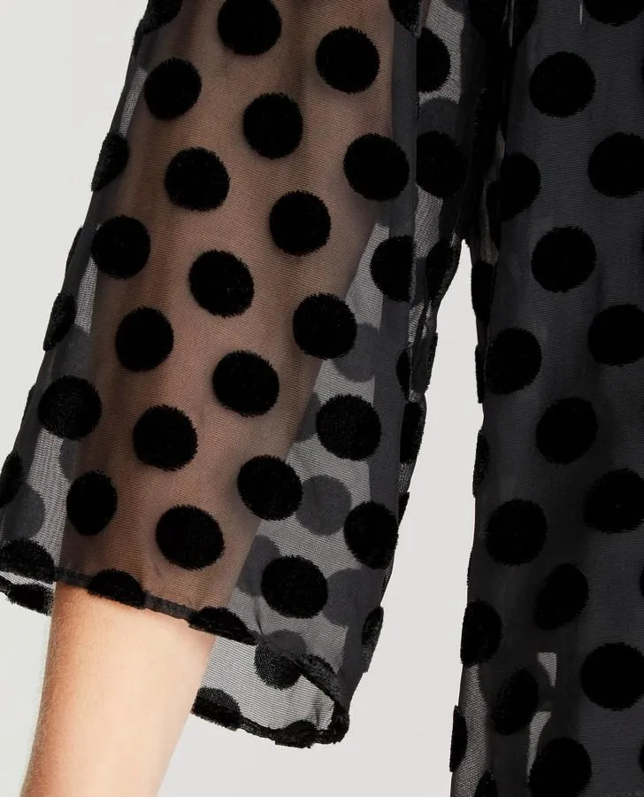 Black Devoree Spot Print Blouse