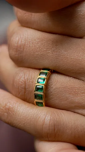 Cassidy Ring Emerald 18K Gold Vermeil