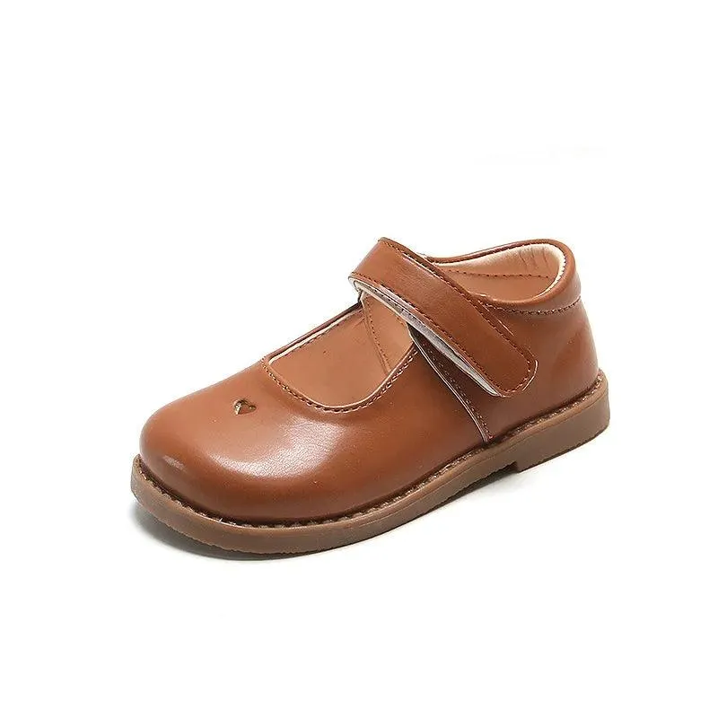 Children's Casual Shoes: Soft Leather Flats for Girls - TSS324