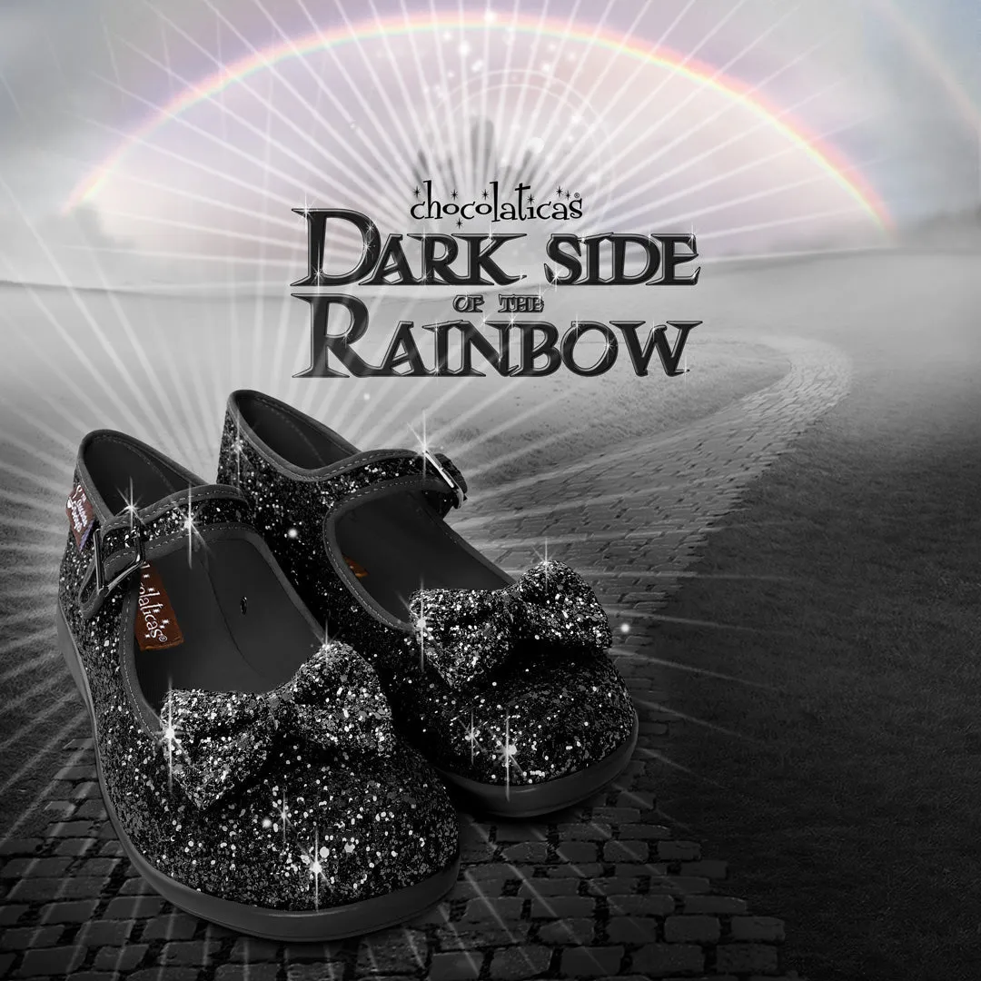 Chocolaticas® DARK SIDE OF THE RAINBOW Mary Jane Flat