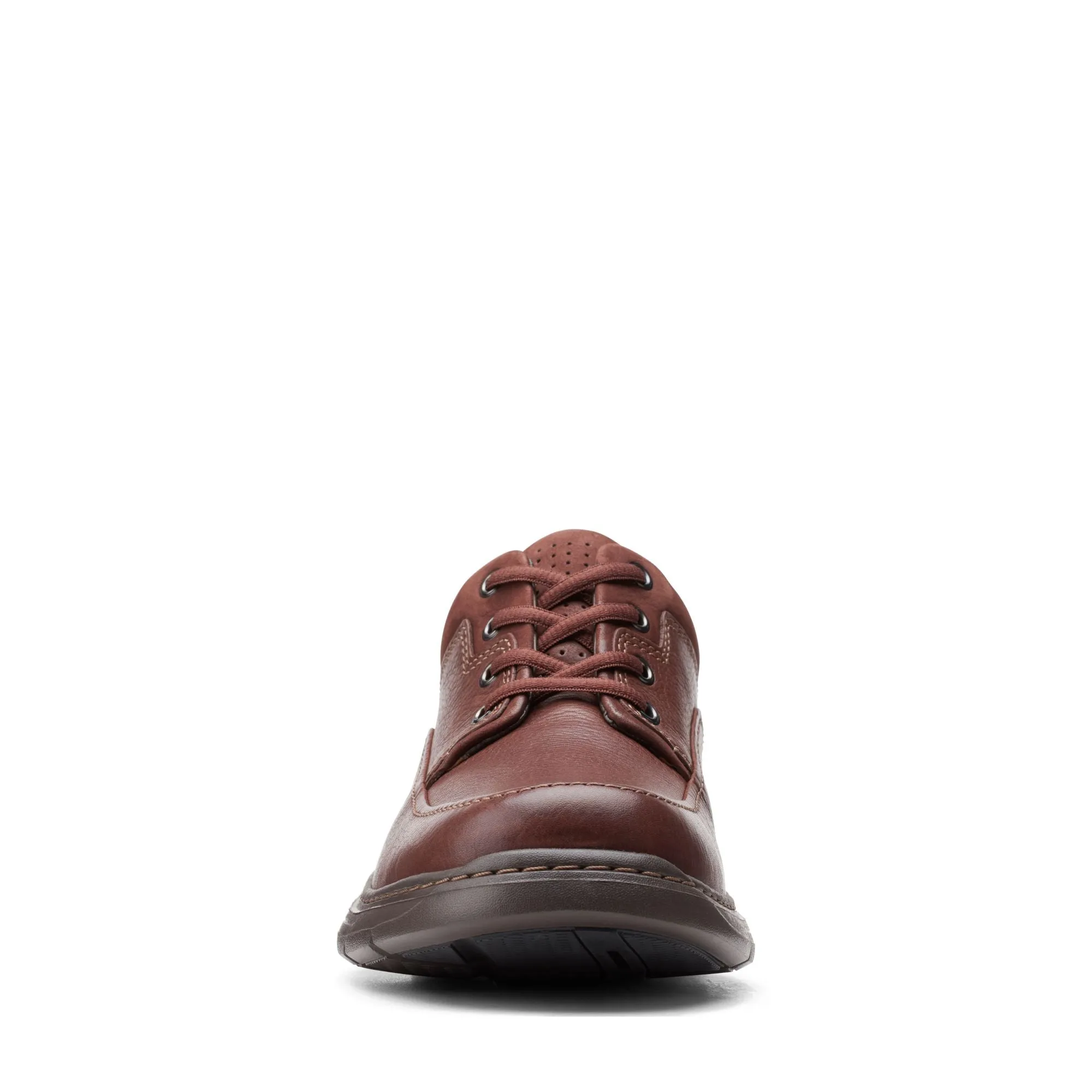 Clarks Un Brawley Lace Mahogany Leather Men's