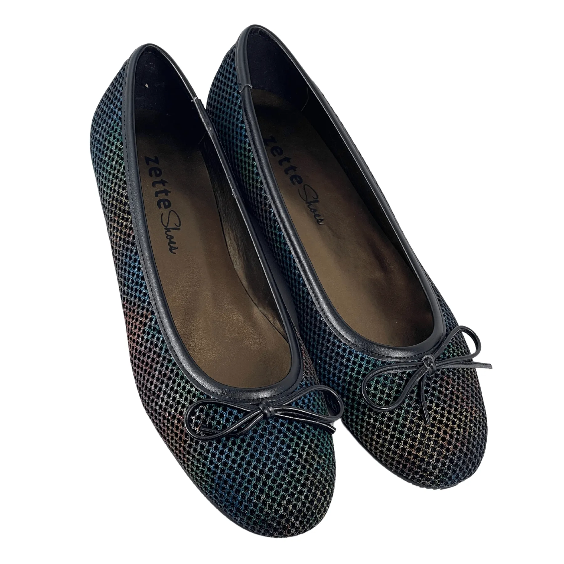 'Colince' vegan ballet flat by Zette Shoes - nebula