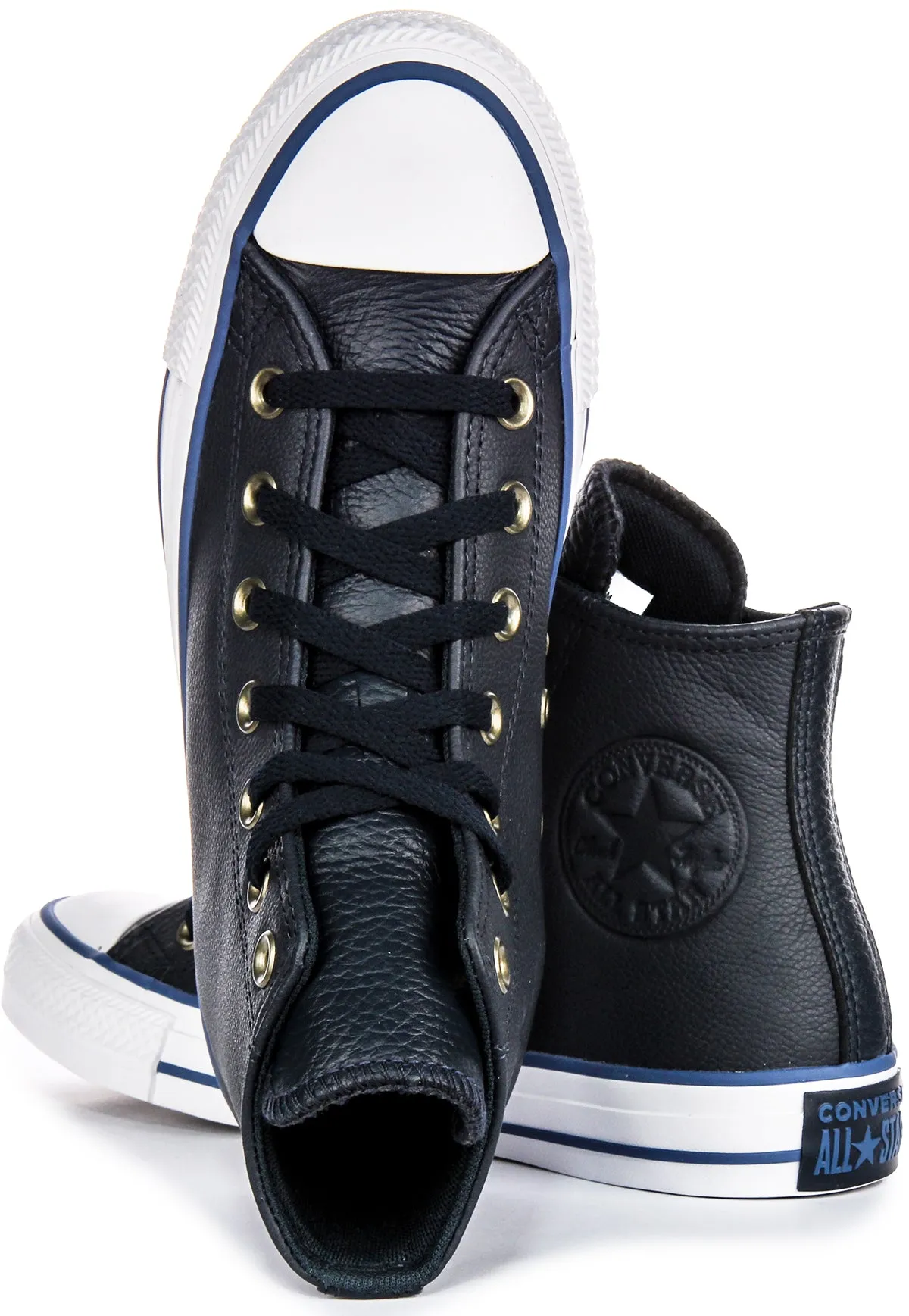 Converse All Star A08584C High Top In Navy White Leather