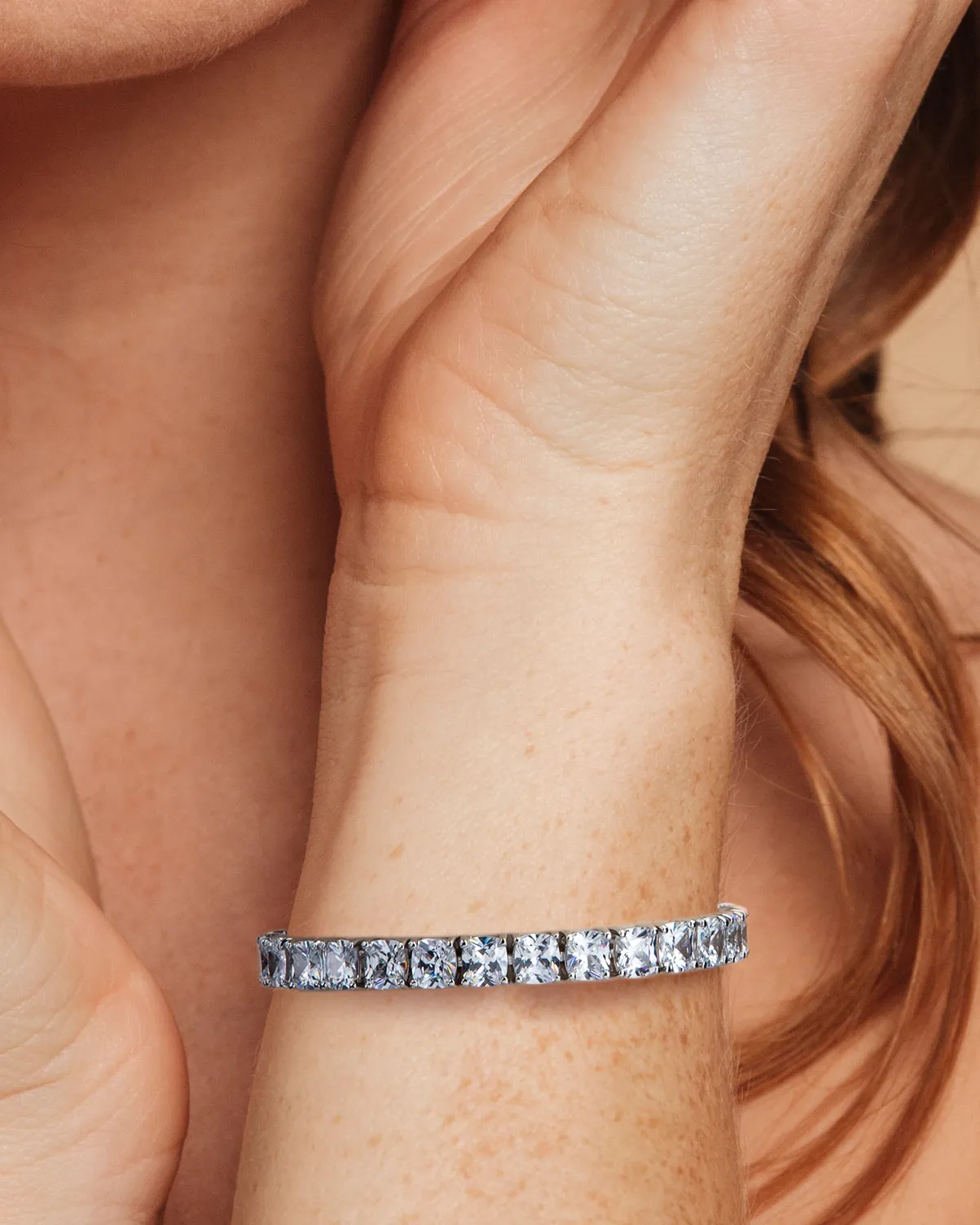 Cushion Cut Tennis Bracelet