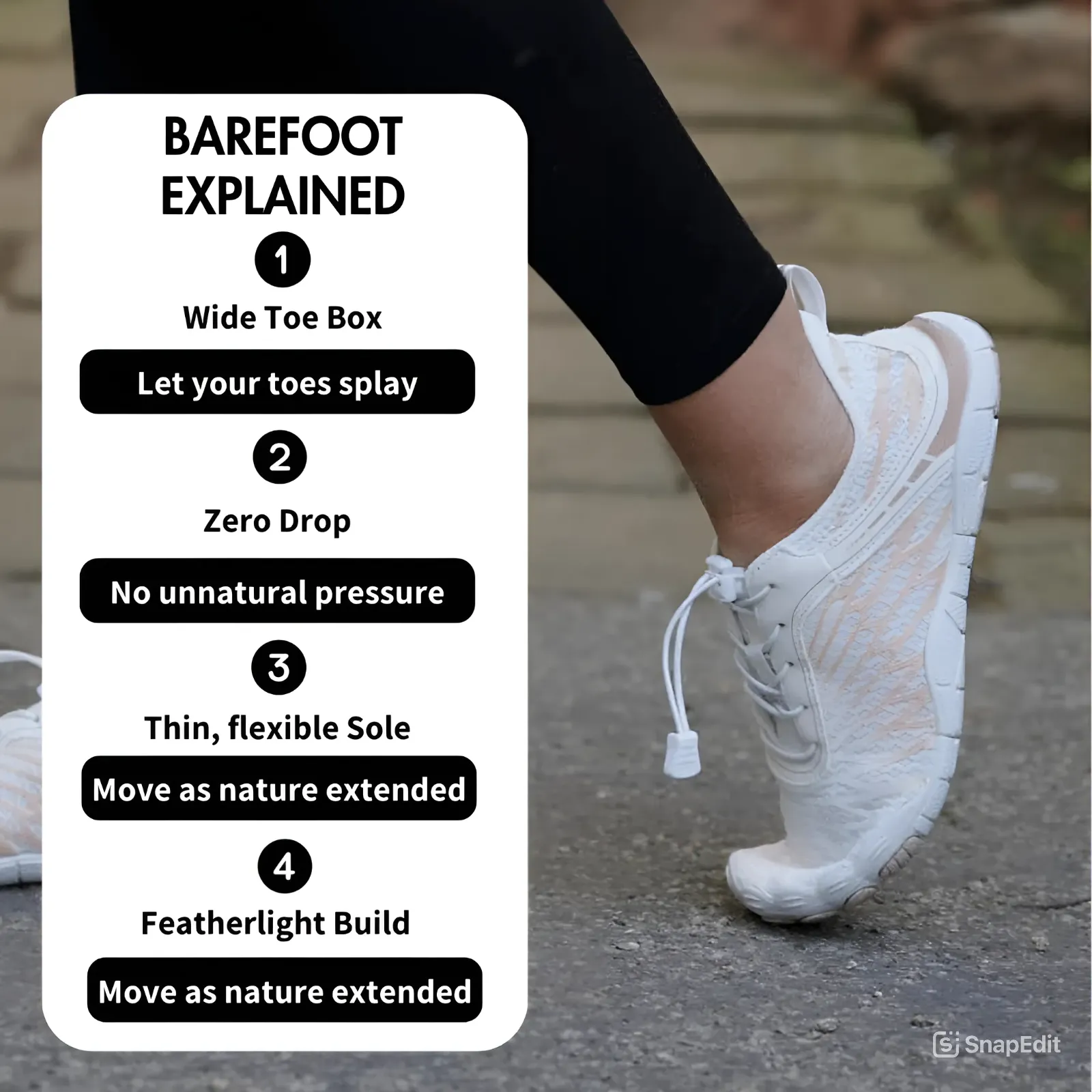 Cuzcare Ortho Barefoot (Women) - Healthy, Comfortable, Non-slip & Supportive Shoes | Natural Walk, Super Lightweight