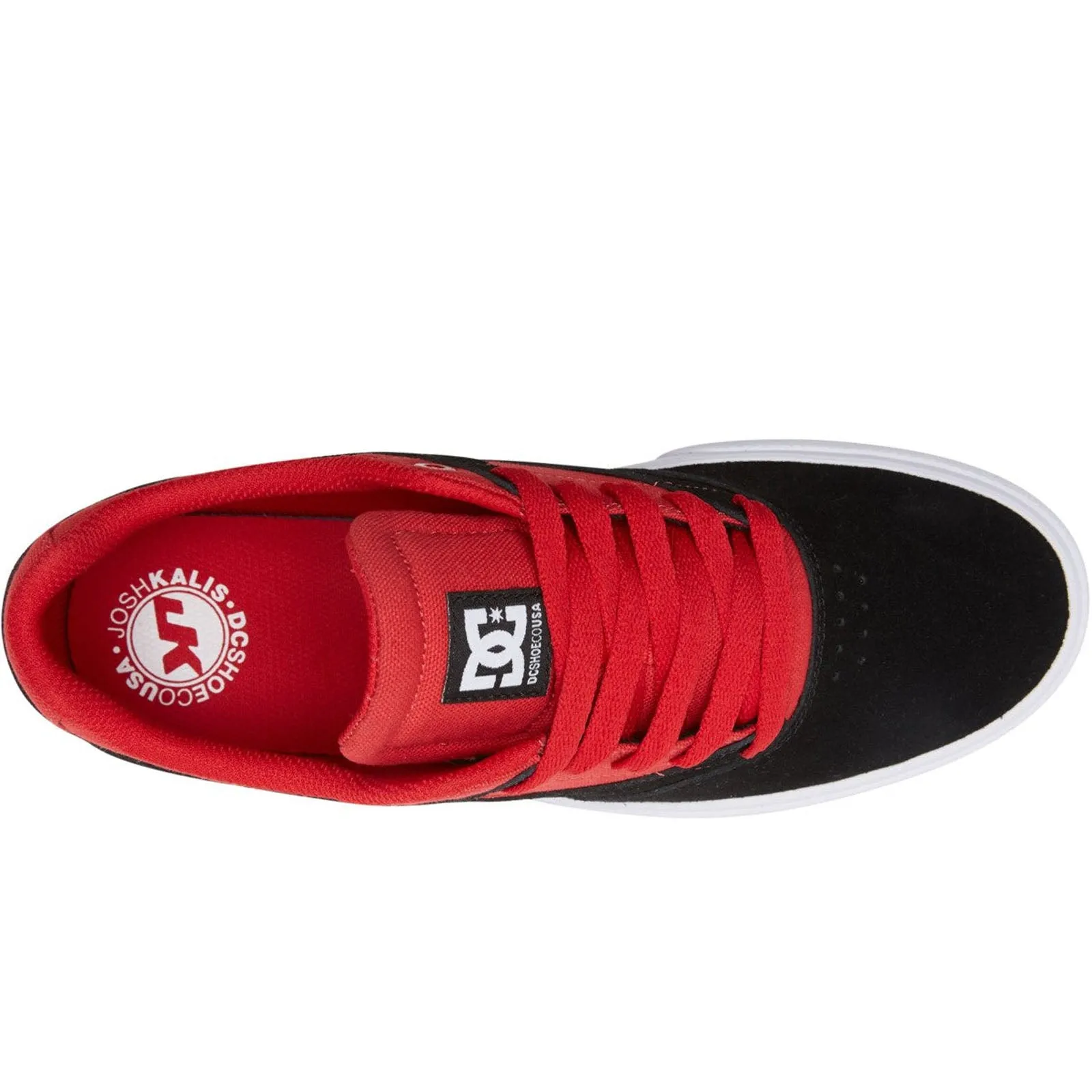 DC Shoes Mens Kalis Low Rise Suede Leather Trainers