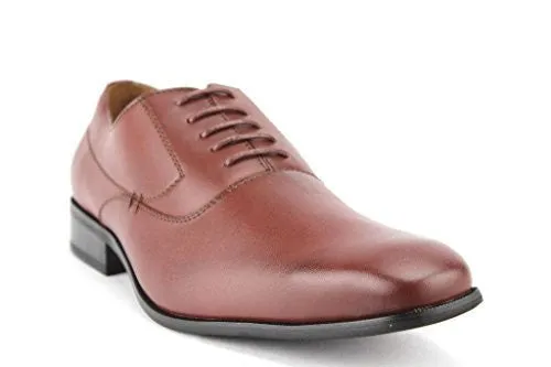 Delli Aldo Men's 19121 Classic Balmoral Lace Up Dress Oxford Shoes