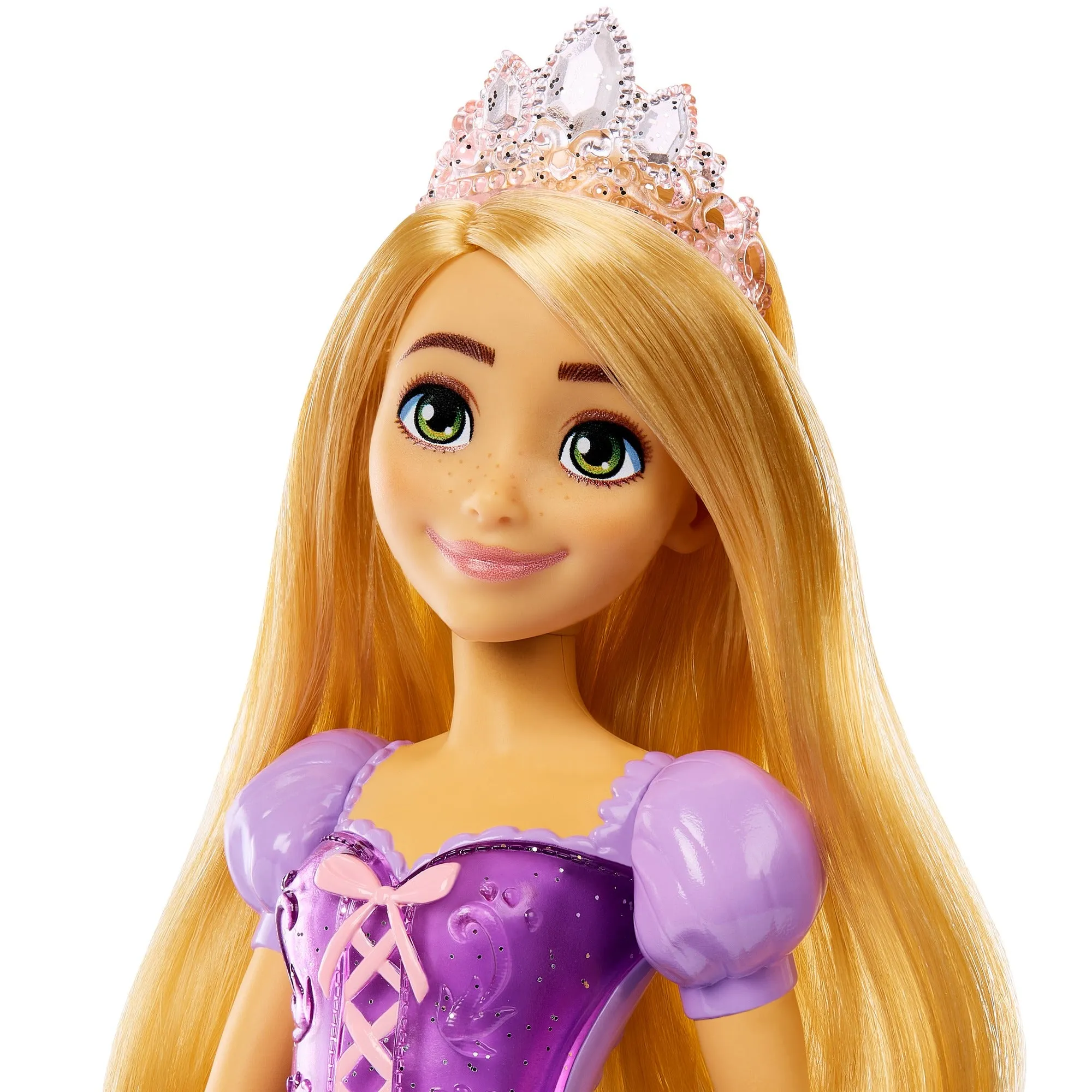 Disney Princess Rapunzel Posable Fashion Doll with Sparkling Clothing and Accessories for Kids Ages 3 