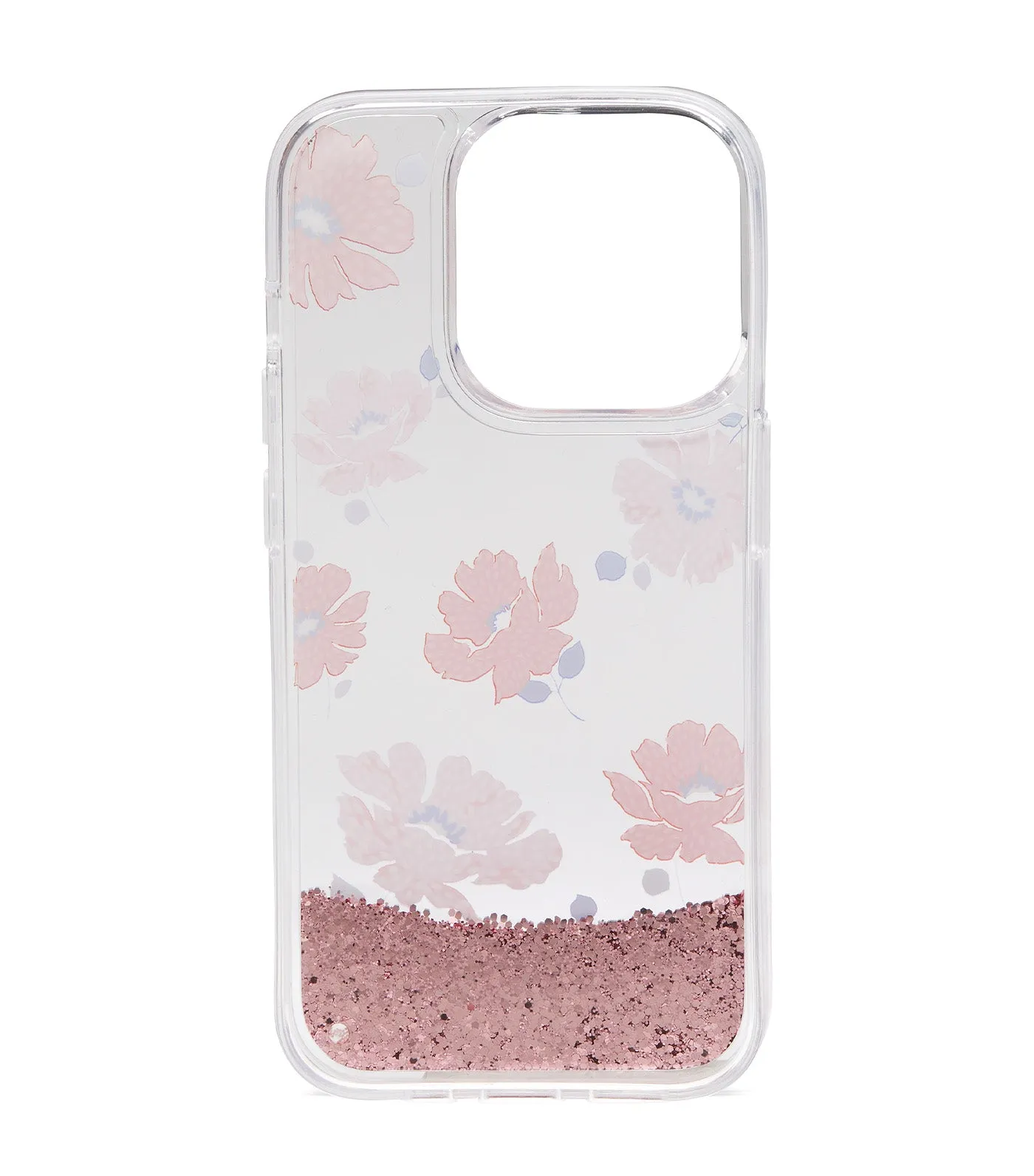 Dotty Floral Liquid Glitter iPhone 15 Pro Case