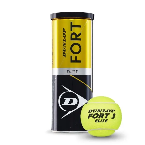 DUNLOP - Fort Elite Tennis Ball (3 Ball Can)