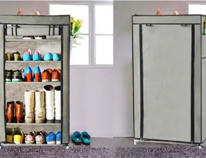 Dust Cover Shoe Rack